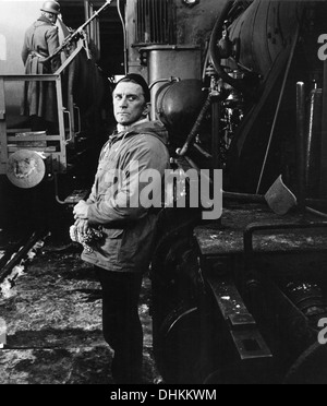 Kirk Douglas sur-ensemble du film, les héros de Telemark, 1965 Banque D'Images