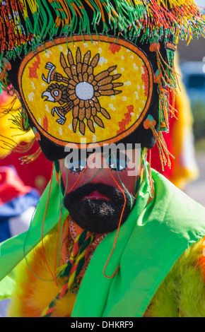 Un participant à la 13e édition de la Journée internationale hispanique Parade à Las Vegas Banque D'Images