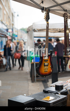 Guitare de raccrocher au décrochage record à Broadway market Banque D'Images