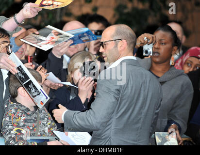 Jason Statham La création européenne de "sûre" tenu à la BFI IMAX - Arrivées. Londres, Angleterre - 30.04.12 Banque D'Images