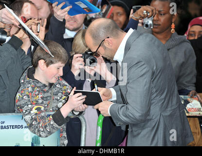 Jason Statham La création européenne de "sûre" tenu à la BFI IMAX - Arrivées. Londres, Angleterre - 30.04.12 Banque D'Images