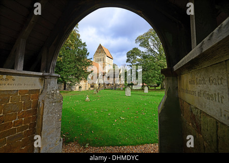 Église de Castle Rising Angleterre Norfolk Banque D'Images