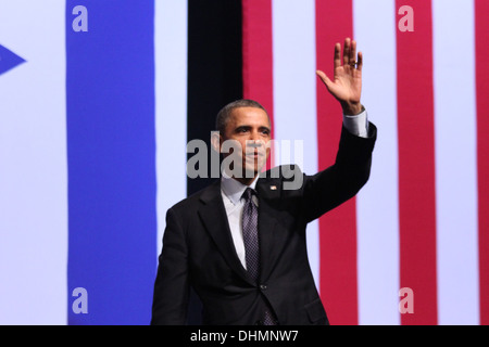 Le président américain Barack Obama lors d'une visite en Israël le 21 mars 2013 Banque D'Images