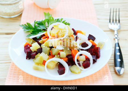 Salade de légumes d'hiver russe, de l'alimentation Banque D'Images