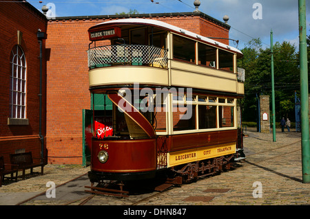 Les trams à chrich tramway, Derbyshire Banque D'Images