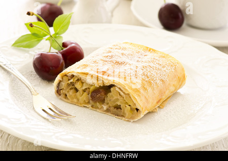 Strudel aux pommes Banque D'Images