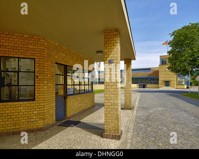 Maison de gardien dans l'usine Fagus, Alfeld/Leine, Basse-Saxe, Allemagne Banque D'Images