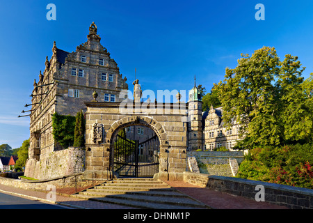 Château Hämelschenburg, Emmerthal, Weser Uplands, Allemagne Banque D'Images