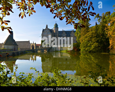 Château Hämelschenburg, Emmerthal, Weser Uplands, Allemagne Banque D'Images