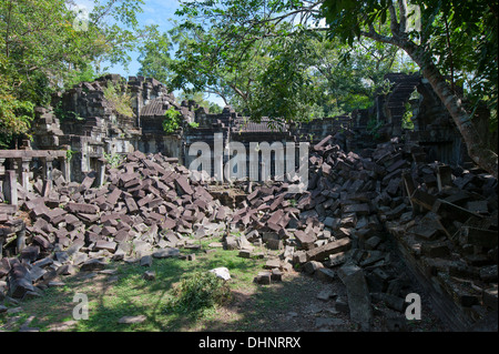 Ruines de Beng Mealea, Angkor, Cambodge Banque D'Images