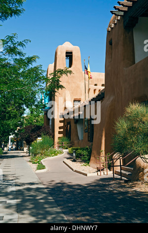 New Mexico Museum of Art, Santa Fe, Nouveau Mexique USA Banque D'Images