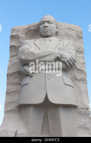 La pierre de l'espoir à la statue de Martin Luther King, Jr. Memorial à Washington, DC. Banque D'Images