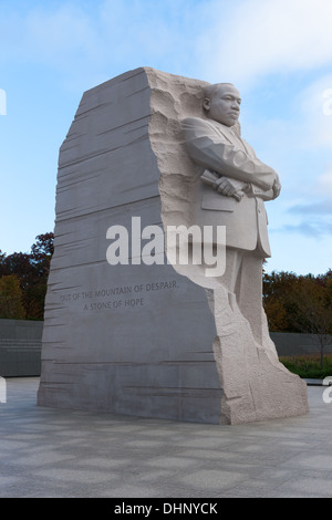 La pierre de l'espoir à la statue de Martin Luther King, Jr. Memorial à Washington, DC. Banque D'Images