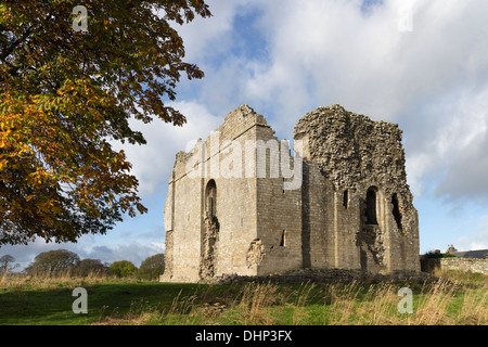Bowes château médiéval du 12ème siècle de Teesdale Garder County Durham UK Banque D'Images