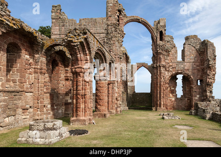 Prieuré de Lindisfarne sur Holy Island Banque D'Images