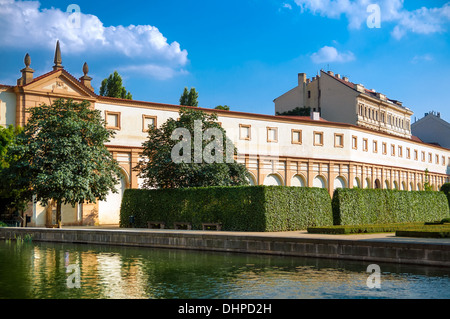 Dans les jardins de l'étang de Wallenstein Palace, Prague Banque D'Images