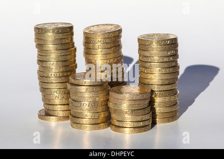 Pile de pièces livre Banque D'Images