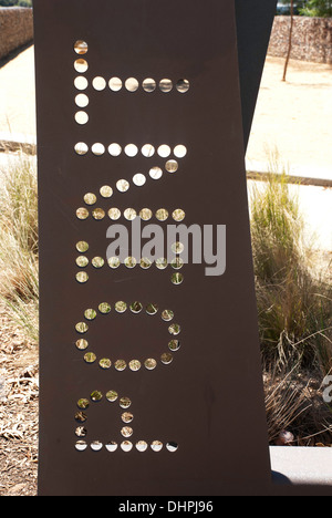 L'affichage à l'entrée au Ballast Point Park, Sydney, Australie Banque D'Images