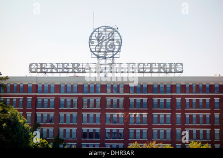 Ancien bâtiment du siège de General Electric à Schenectady, NY Banque D'Images