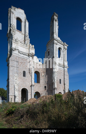 Ruines de l'abbaye de Mont-Saint-Eloi Banque D'Images