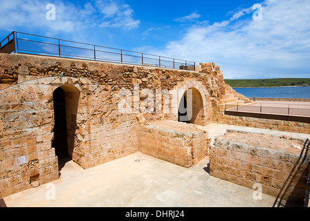 Fornells château forteresse de Minorque à Îles Baléares d'Espagne Banque D'Images