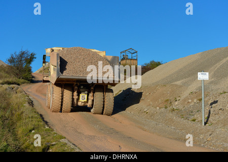 Terex TR35 Dump Truck. Beck Shap Shap, Carrière, Cumbria, Angleterre, Royaume-Uni, Europe. Banque D'Images