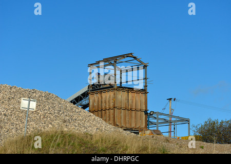 Convoyeur. Beck Shap Shap, Carrière, Cumbria, Angleterre, Royaume-Uni, Europe. Banque D'Images