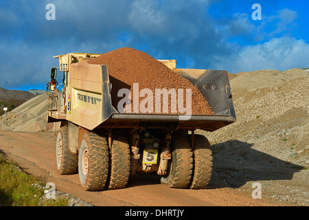 Terex TR35 Dump Truck. Beck Shap Shap, Carrière, Cumbria, Angleterre, Royaume-Uni, Europe. Banque D'Images