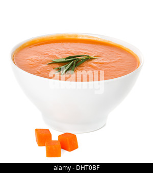 Soupe crème isolated Banque D'Images
