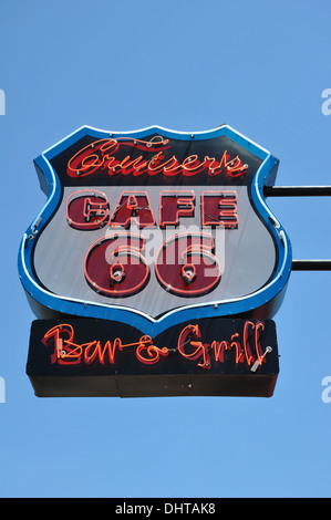 Cruisers Cafe 66 restaurant à Williams, une vieille ville historique Route 66 en Arizona, États-Unis Banque D'Images
