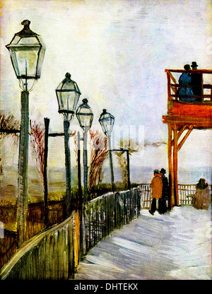 Montmartre - par Vincent van Gogh, 1886 Banque D'Images