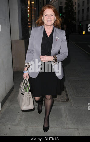 Sarah Ferguson, duchesse d'York dehors et environ dans le quartier de Mayfair à Londres, Angleterre - 23.04.12 Banque D'Images