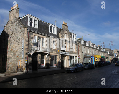 Grantown-on-Spey Scène de rue l'écosse novembre 2013 Banque D'Images