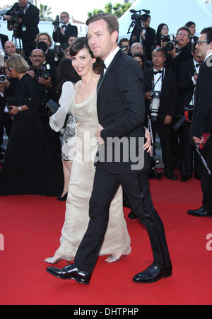 Ewan McGregor et sa femme Eve Mavrakis 'sur la route' premiere pendant le 65e Festival de Cannes Cannes, France - 23.05.12 Banque D'Images