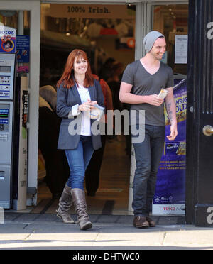 Hayley Atwell et Paul Wilson dehors et environ à Dublin Dublin, Irlande - 24.05.12 Banque D'Images