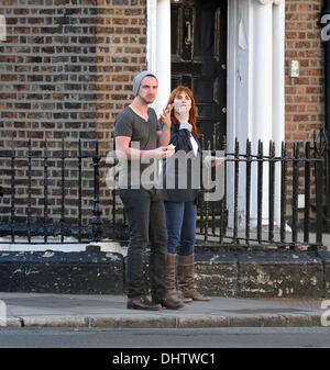 Hayley Atwell et Paul Wilson dehors et environ à Dublin Dublin, Irlande - 24.05.12 Banque D'Images