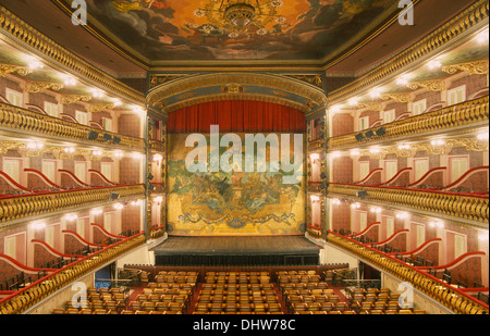 Teatro da Paz, Belem, l'état de para, Amazonie, Brésil, Amérique du Sud Banque D'Images