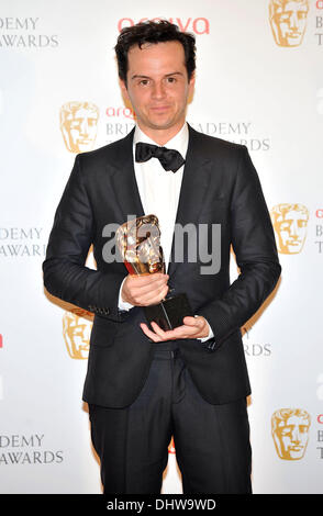 Andrew Scott Le 2012 Arqiva British Academy Television Awards s'est tenue au Royal Festival Hall - Gagnants de sélection. Londres, Angleterre - 27.05.12 Banque D'Images