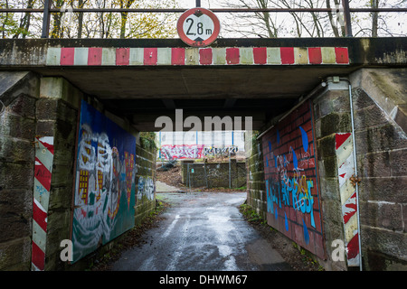 Pont ferroviaire souterrain Banque D'Images