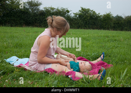 MÈRE & ENFANT Banque D'Images