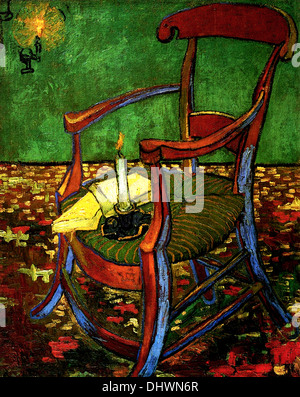 Paul Gauguin's Fauteuil - par Vincent van Gogh, 1888 Banque D'Images