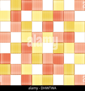 Nouveau motif texturé avec des carrés de couleur et de l'ornement textile peut utiliser comme un design moderne Banque D'Images