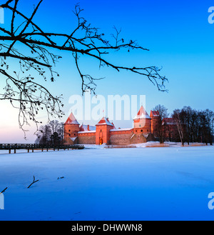 Trakai. Trakai est une ville historique et lake resort en Lituanie. Il se trouve à 28 km à l'ouest de Vilnius, la capitale de la Lituanie. Banque D'Images