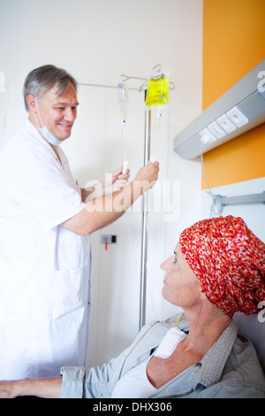 La chimiothérapie ambulatoire Banque D'Images