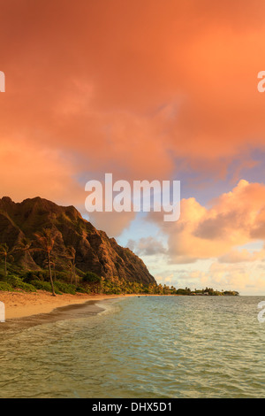 USA, Hawaii, Oahu, Kualoa Beach Park Banque D'Images