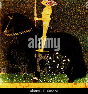 Le chevalier doré - par Gustav Klimt, 1903 Banque D'Images