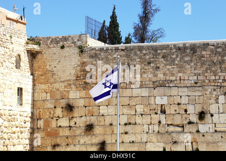 Le Mur Occidental à Jérusalem, Israël Banque D'Images