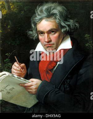 Ludwig van Beethoven - par Carlos Schwabe, 1820 Banque D'Images