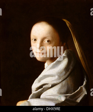 Johannes Vermeer - Étude d'une jeune femme, 1667 Banque D'Images