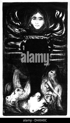 L'Urne - d'Edvard Munch, 1896 Banque D'Images